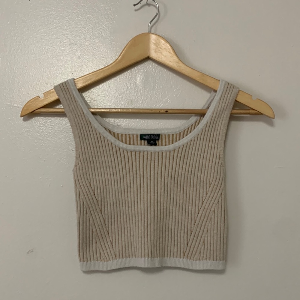 Stretch Knit Crop Tank Top